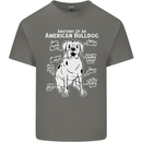 American Bulldog Anatomy Funny Dog Kids T-Shirt Childrens Charcoal