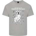 American Bulldog Anatomy Funny Dog Mens Cotton T-Shirt Tee Top Sports Grey