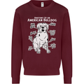 American Bulldog Anatomy Funny Dog Mens Sweatshirt Jumper Maroon