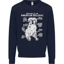 American Bulldog Anatomy Funny Dog Mens Sweatshirt Jumper Navy Blue