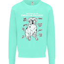 American Bulldog Anatomy Funny Dog Mens Sweatshirt Jumper Peppermint