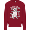 American Bulldog Anatomy Funny Dog Mens Sweatshirt Jumper Red