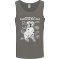 American Bulldog Anatomy Funny Dog Mens Vest Tank Top Charcoal
