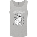 American Bulldog Anatomy Funny Dog Mens Vest Tank Top Sports Grey