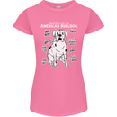 American Bulldog Anatomy Funny Dog Womens Petite Cut T-Shirt Azalea