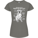 American Bulldog Anatomy Funny Dog Womens Petite Cut T-Shirt Charcoal
