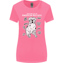 American Bulldog Anatomy Funny Dog Womens Wider Cut T-Shirt Azalea