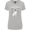 American Bulldog Anatomy Funny Dog Womens Wider Cut T-Shirt Sports Grey