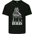 American Bully Dad Funny Fathers Day Dog Mens Cotton T-Shirt Tee Top Black