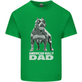 American Bully Dad Funny Fathers Day Dog Mens Cotton T-Shirt Tee Top Irish Green