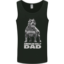 American Bully Dad Funny Fathers Day Dog Mens Vest Tank Top Black