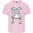 American Bully Striking a Pose Dog Kids T-Shirt Childrens Light Pink