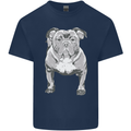 American Bully Striking a Pose Dog Kids T-Shirt Childrens Navy Blue