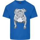 American Bully Striking a Pose Dog Kids T-Shirt Childrens Royal Blue