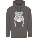 American Bully Striking a Pose Dog Mens 80% Cotton Hoodie Charcoal