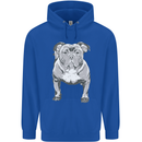American Bully Striking a Pose Dog Mens 80% Cotton Hoodie Royal Blue