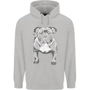 American Bully Striking a Pose Dog Mens 80% Cotton Hoodie Sports Grey