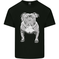 American Bully Striking a Pose Dog Mens Cotton T-Shirt Tee Top Black