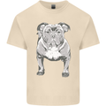 American Bully Striking a Pose Dog Mens Cotton T-Shirt Tee Top Natural