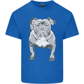 American Bully Striking a Pose Dog Mens Cotton T-Shirt Tee Top Royal Blue