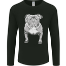 American Bully Striking a Pose Dog Mens Long Sleeve T-Shirt Black