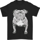 American Bully Striking a Pose Dog Mens T-Shirt 100% Cotton Black