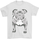 American Bully Striking a Pose Dog Mens T-Shirt 100% Cotton White