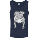 American Bully Striking a Pose Dog Mens Vest Tank Top Navy Blue