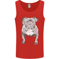 American Bully Striking a Pose Dog Mens Vest Tank Top Red