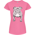 American Bully Striking a Pose Dog Womens Petite Cut T-Shirt Azalea