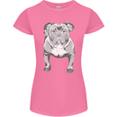 American Bully Striking a Pose Dog Womens Petite Cut T-Shirt Azalea