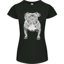 American Bully Striking a Pose Dog Womens Petite Cut T-Shirt Black