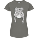 American Bully Striking a Pose Dog Womens Petite Cut T-Shirt Charcoal