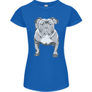 American Bully Striking a Pose Dog Womens Petite Cut T-Shirt Royal Blue