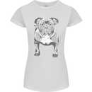 American Bully Striking a Pose Dog Womens Petite Cut T-Shirt White