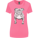 American Bully Striking a Pose Dog Womens Wider Cut T-Shirt Azalea