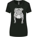 American Bully Striking a Pose Dog Womens Wider Cut T-Shirt Black