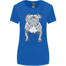American Bully Striking a Pose Dog Womens Wider Cut T-Shirt Royal Blue