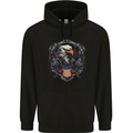 American Eagle With USA Flag Shield Childrens Kids Hoodie Black