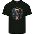 American Eagle With USA Flag Shield Kids T-Shirt Childrens Black