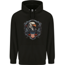 American Eagle With USA Flag Shield Mens 80% Cotton Hoodie Black