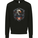 American Eagle With USA Flag Shield Mens Sweatshirt Jumper Black