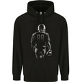 American Football Player Childrens Kids Hoodie Black