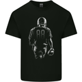 American Football Player Mens Cotton T-Shirt Tee Top Black