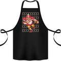 American Football Santa Christmas Xmas Cotton Apron 100% Organic Black