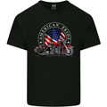 American Pride Motorcycle Biker Chopper Kids T-Shirt Childrens Black