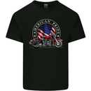 American Pride Motorcycle Biker Chopper Kids T-Shirt Childrens Black
