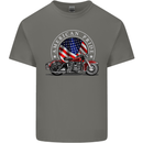 American Pride Motorcycle Biker Chopper Kids T-Shirt Childrens Charcoal