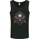 American Skull Shield USA Flag Mens Vest Tank Top Black