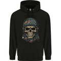 American Skull USA Mens 80% Cotton Hoodie Black